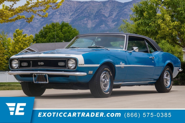 Grotto Blue 1968 Chevrolet Camaro Coupe 3-Speed Automatic