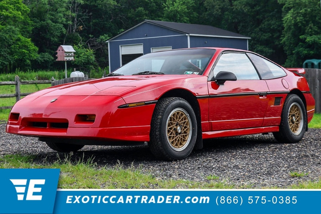 Bright Red 1988 Pontiac Fiero Coupe Rear-Wheel Drive 4-Speed Automatic