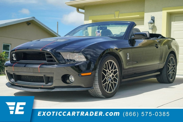 Black 2014 Ford Mustang Shelby GT500 Convertible Rear-Wheel Drive 6-Speed Manual