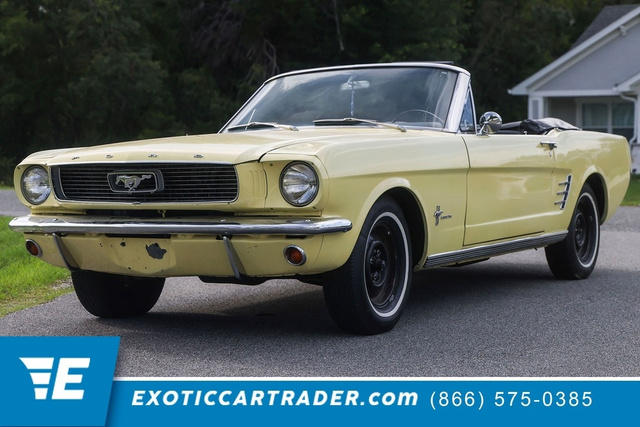 Springtime Yellow 1966 Ford Mustang Coupe 3-Speed Automatic