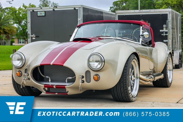 Champagne 1965 Shelby Cobra Convertible 5-Speed Manual