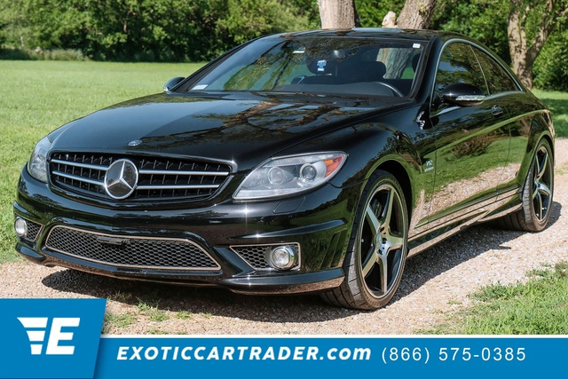 Black 2008 Mercedes-Benz CL-Class CL 65 AMG Coupe Rear-Wheel Drive 5-Speed Automatic