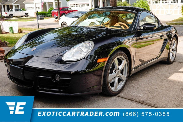 Black 2008 Porsche Cayman Coupe Rear-Wheel Drive 6-Speed Manual
