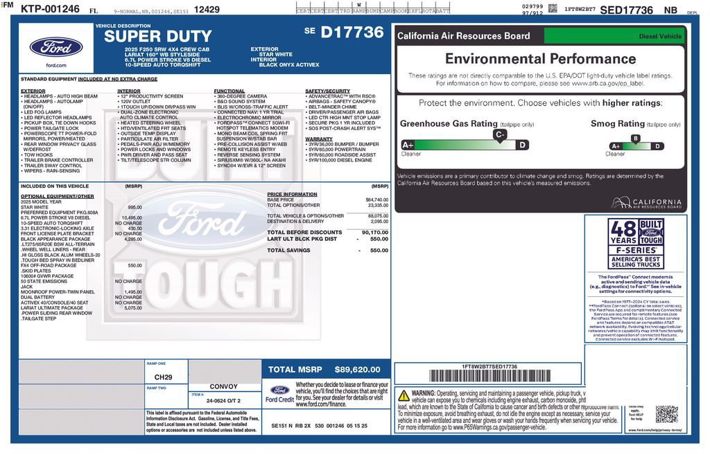 2025 Ford F-250SD Lariat 608A