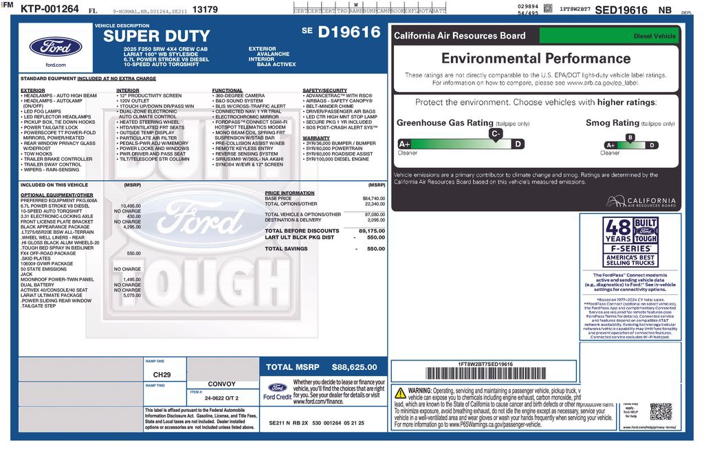 2025 Ford F-250SD Lariat 608A
