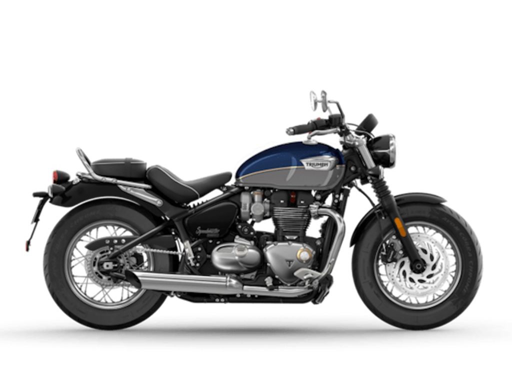 2025 Triumph Bonneville Speedmaster Pacific Blue Silver Ice Parallel Twin 1200