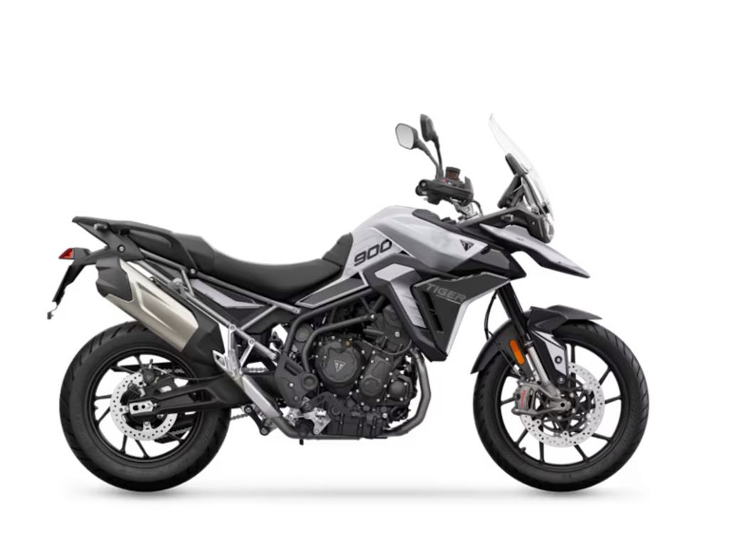 2024 Triumph Tiger 900 GT Snowdonia White Sapphire Black Horizontal In-line 888