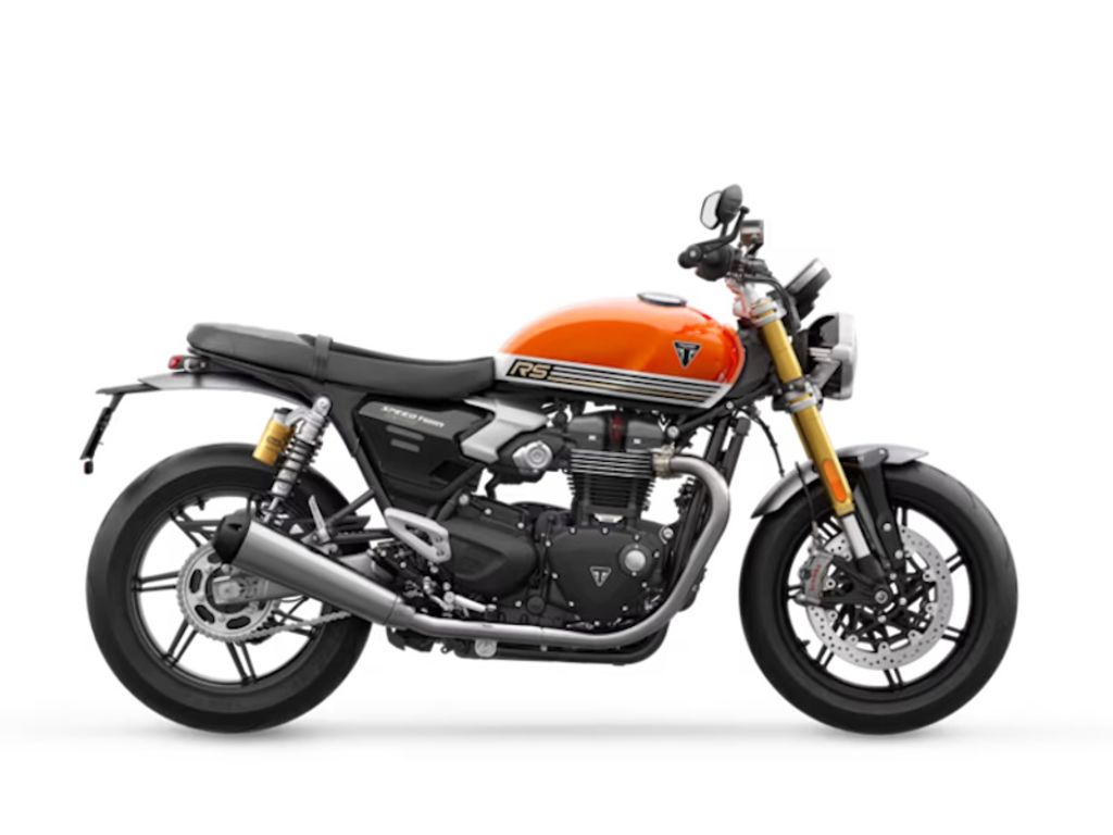 2025 Triumph Speed Twin 1200 RS Baja OrangeSapphire Black Parallel Twin 1200