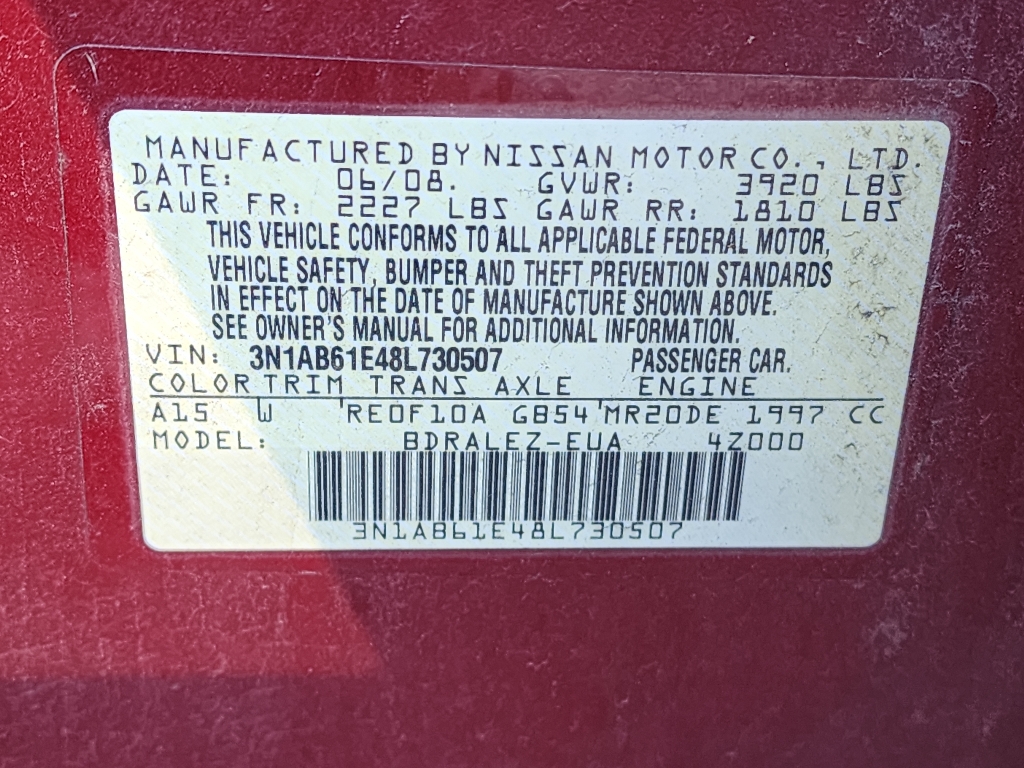 2008 Nissan Sentra 2.0 29