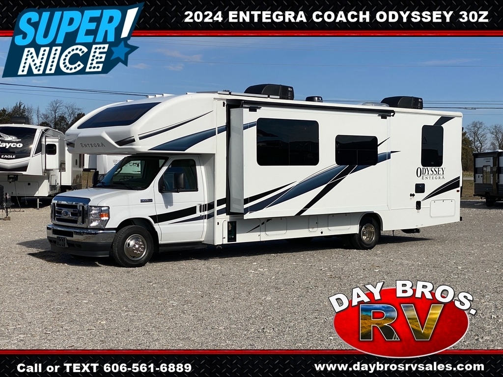 24 ENTEGRA COACH ODYSSEY 30Z Class C RV Gas Motorhome Camper Slides Theater Seat