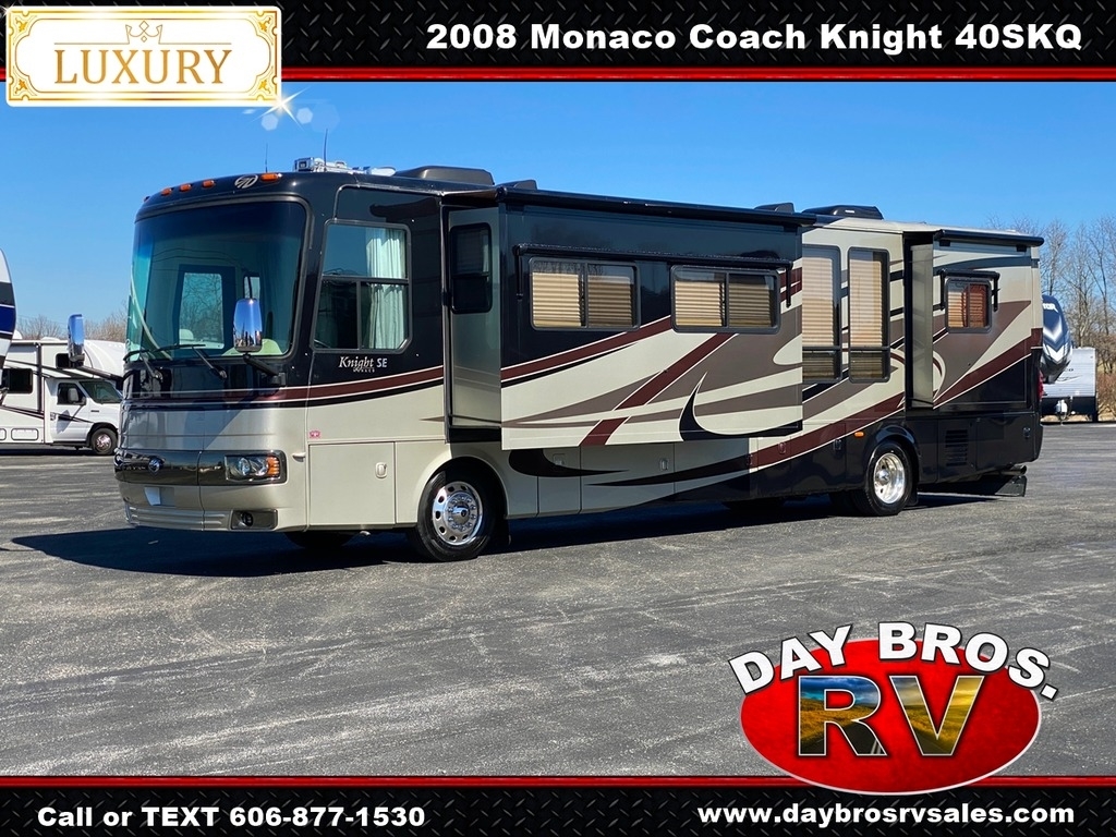 08 Monaco Coach Knight 40SKQ Luxury Diesel Motorhome RV Class A Quad Slides