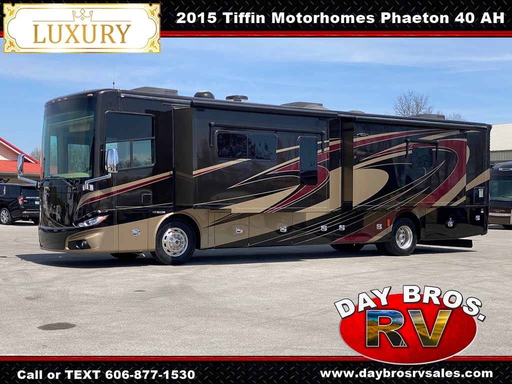 15 Tiffin Motorhomes Phaeton 40AH Diesel Coach RV Luxury Class A Quad Slide