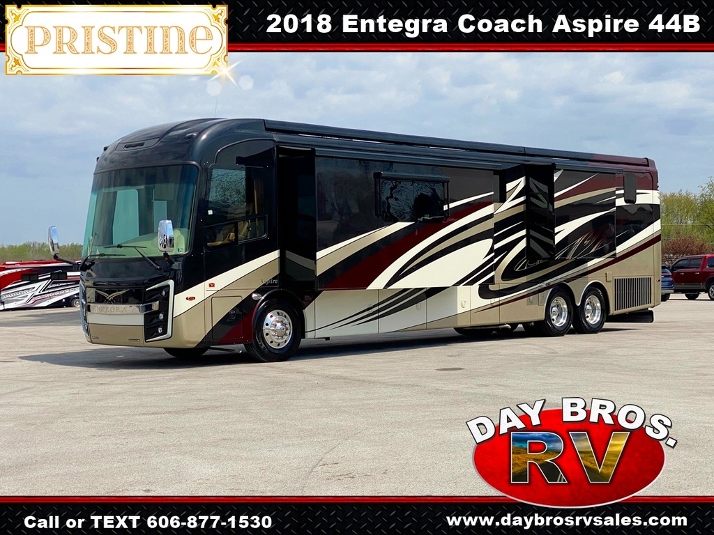18 Entegra Coach Aspire 44B Pristine Diesel Motorhome RV Luxury Class A 4 Slides