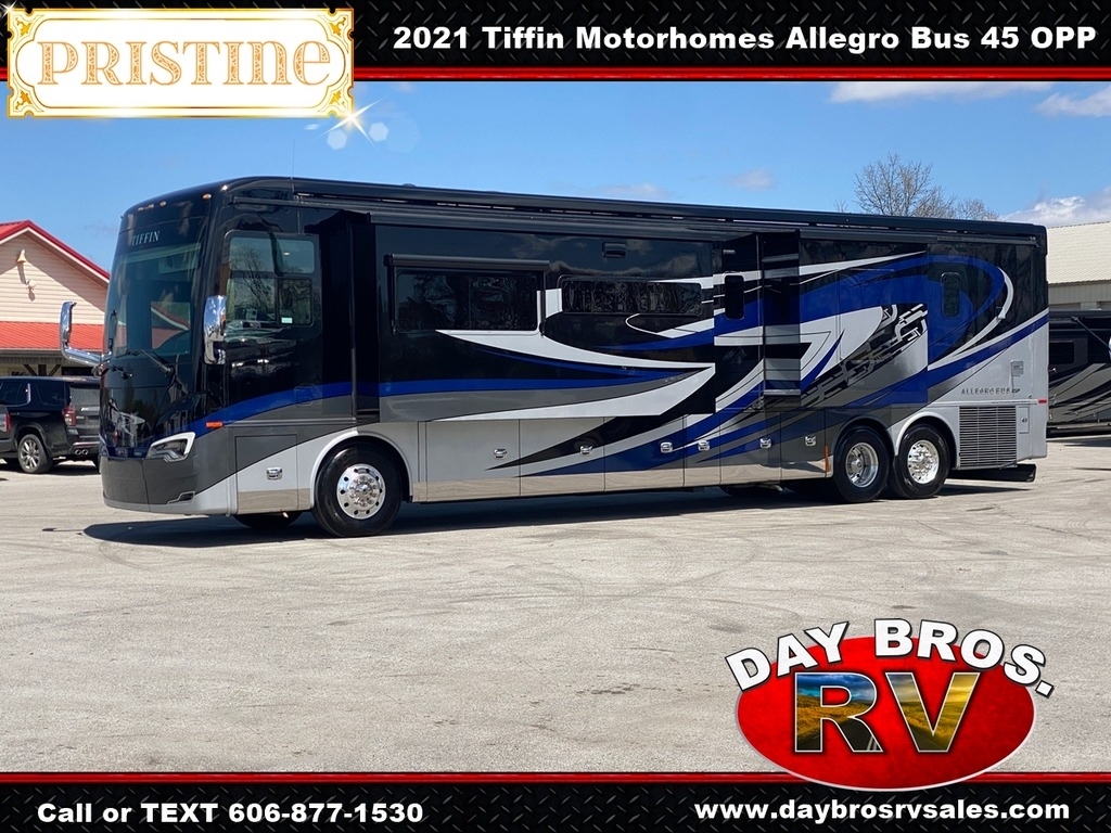 21 Tiffin Motorhomes Allegro Bus 45 OPP Luxury Diesel Coach RV Class A Quad Slide