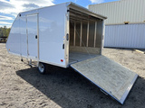 2024 Sno Pro 101x12 2-Place Aluminum Hybrid Trailer w/Crossover Canopy