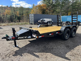2024 Rice Trailers 7x14 14K Powder Coated Equipment w/Spare Mount