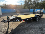 2024 Rice Trailers 7X18 10K Equipment Hauler W/D-Rings, Spare Mount,