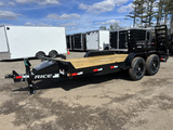 2024 Rice Trailers 7X16 14K Equipment Hauler W/D-Rings, Spare Mount,