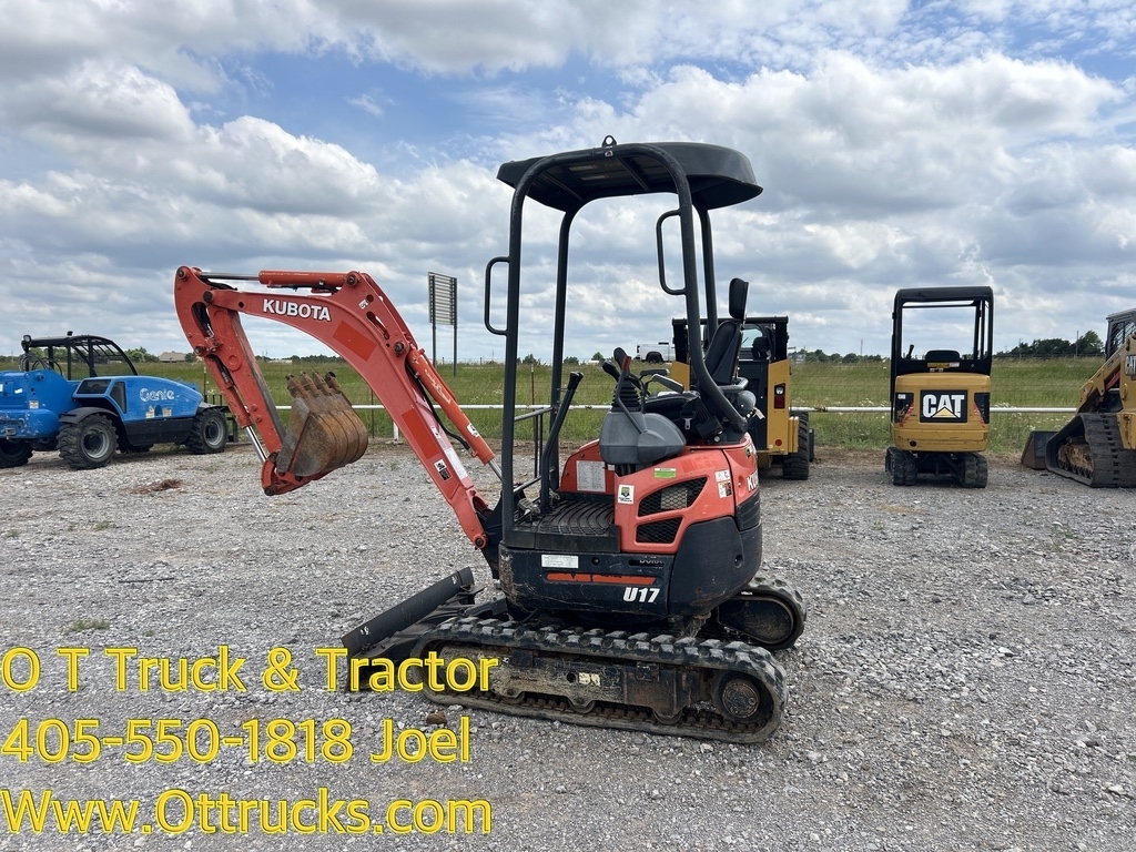 2017 Kubota U17 VR1 Compact Mini Excavator Mini Ex 18In Bucket 17Hp
