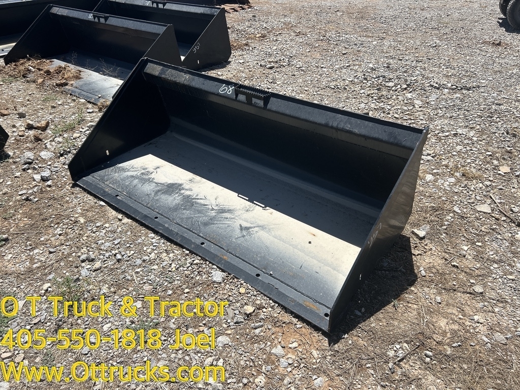 2025 All-Star 68" Bucket Skid Steer Loader Bucket Attachment