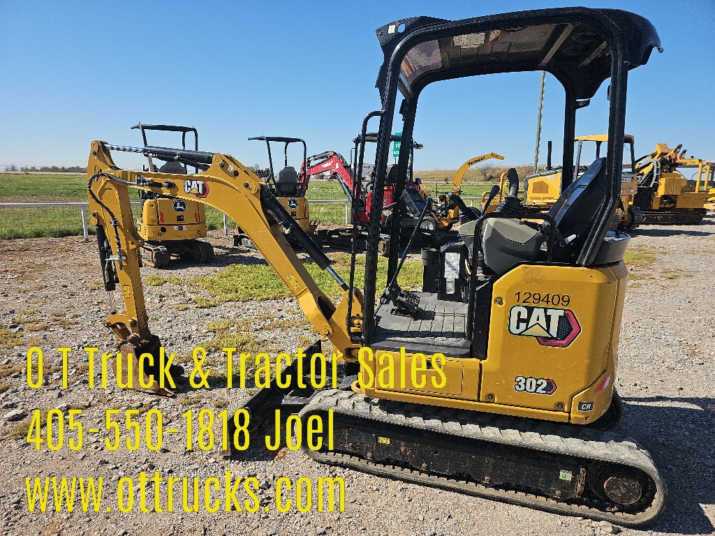 2023 Caterpillar 302 CR Mini Ex Excavator Track Hoe 21HP 5200Lbs
