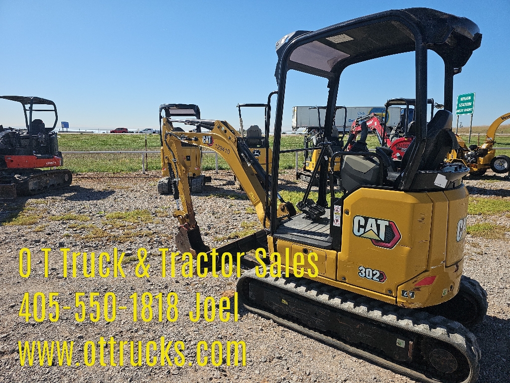 2023 Caterpillar 302 CR Mini Ex Excavator Track Hoe 21HP 5200Lbs