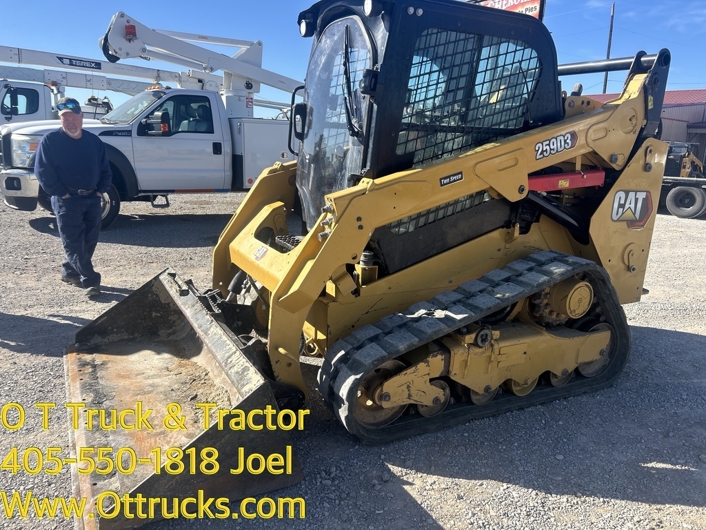 2022 Caterpillar 259D3 Compact Track Skid Steer Loader 74Hp Cab A/c