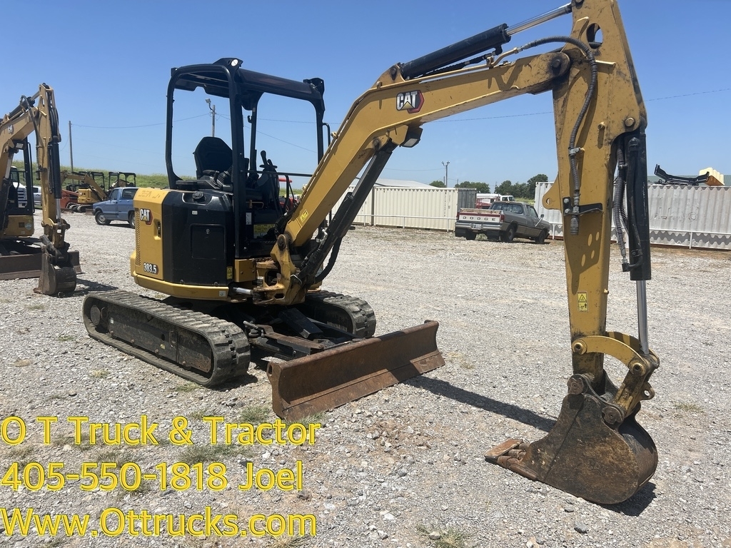 2022 Caterpillar 303.5 CR Mini Ex Tracked Excavator 41Hp 10.5Ft Dig Joystick