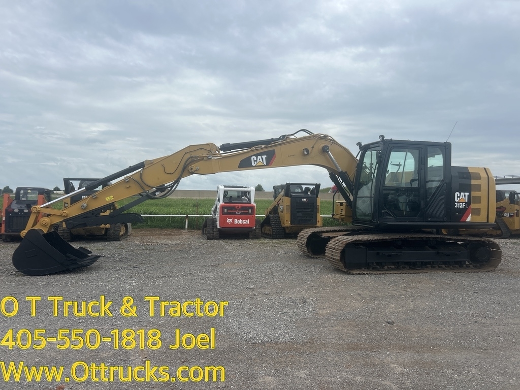 2020 Caterpillar 313 FL Cab A/c Ex Tracked Excavator 42in Bucket 74Hp Joystick Manuel Thumb