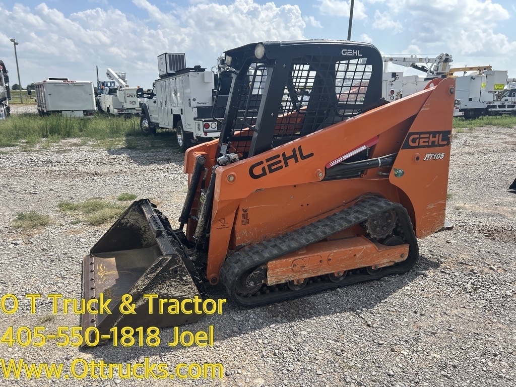2021 Gehl RT105 Compact Track Skid Steer Loader 35Hp Open Cab Joystick