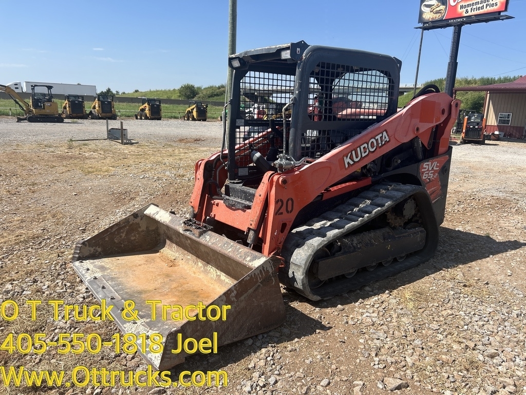 2020 Kubota SVL65-2 2 Speed Joystick Track Skid Steer Loader Open Cab