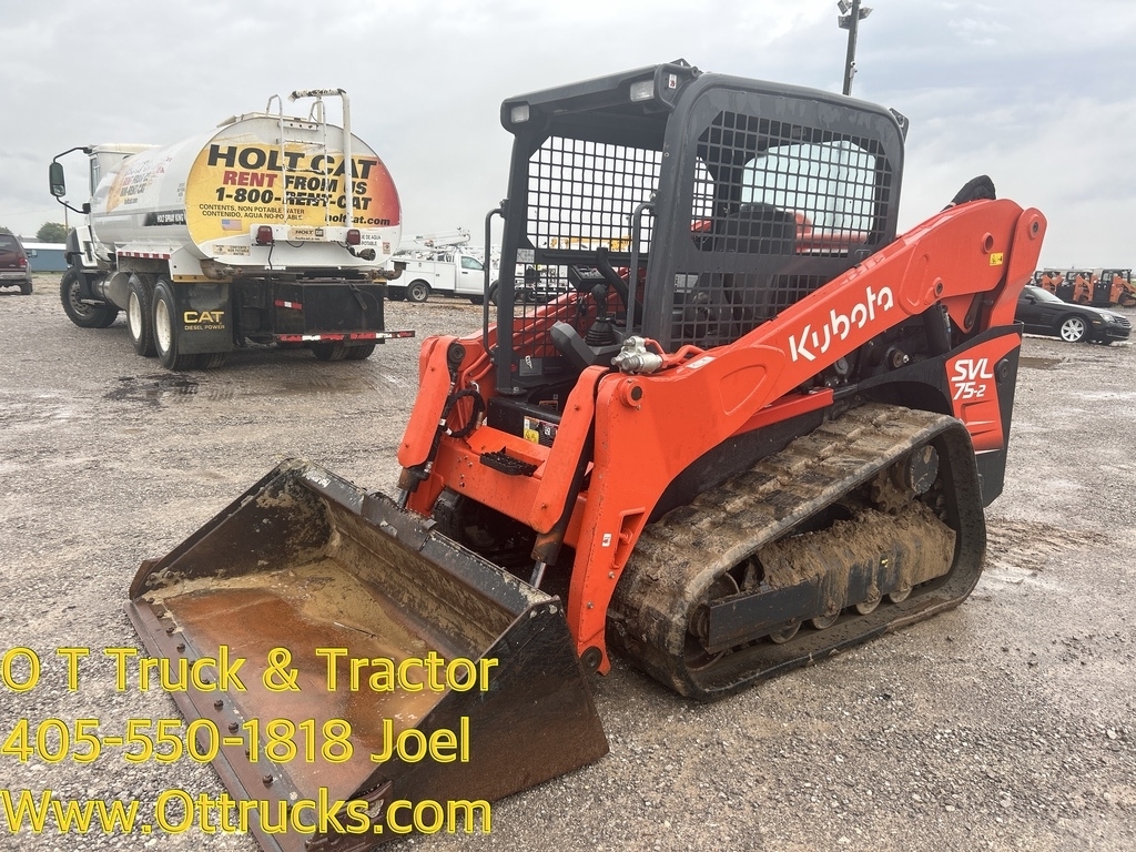 2023 Kubota SVL75-2 Open Cab Joystick Track Skid Steer Loader 74Hp