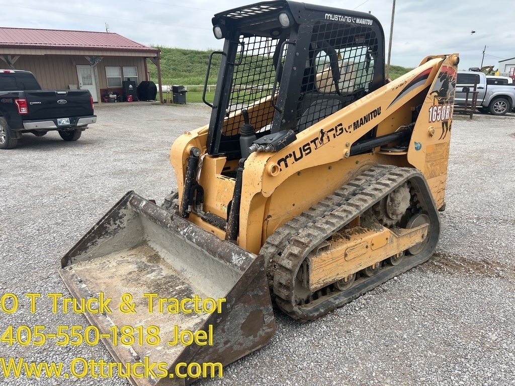 2020 Mustang 1650 RT Open Cab Track Skid Steer Loader 2 Speed 70HP Joystick