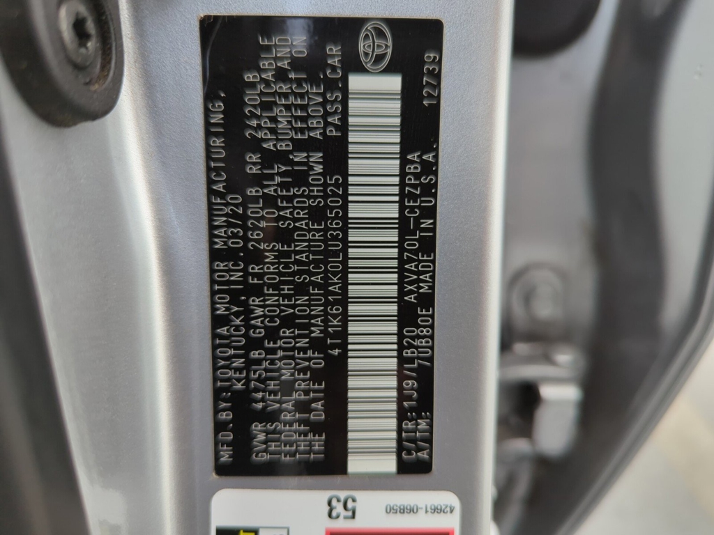 2020 Toyota Camry XSE photo