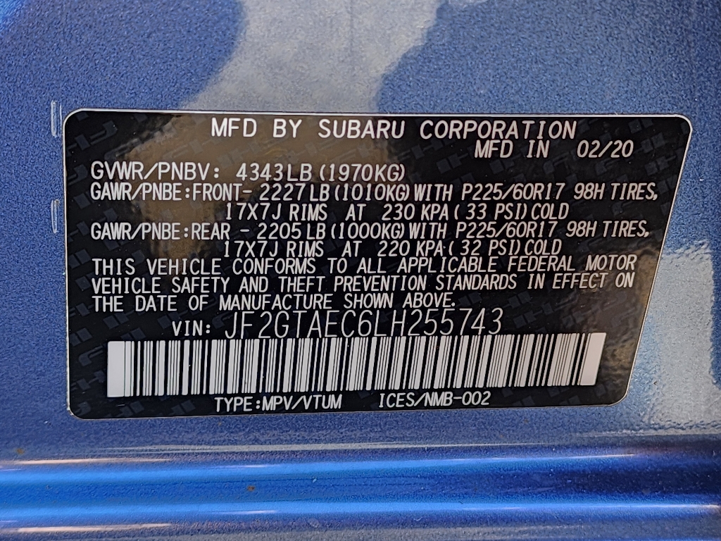 2020 Subaru Crosstrek Premium photo