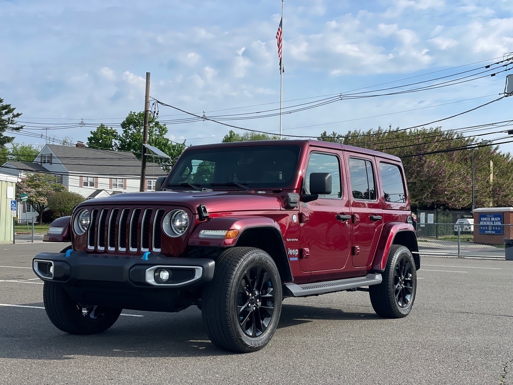 Used 2022 Jeep Wrangler Unlimited Sahara 4XE with VIN 1C4JJXP62NW170448 for sale in Paterson, NJ