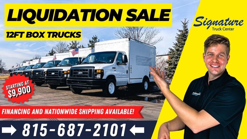 2015 Ford 12 Ft Box Trucks - Box Truck Liquidation Sale!